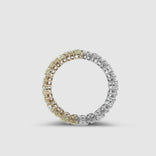 2 Tone Pear Diamond Ring