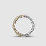 2 Tone Pear Diamond Ring