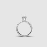 Solitare X Marks Ring