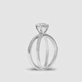 Solitare X Marks Ring