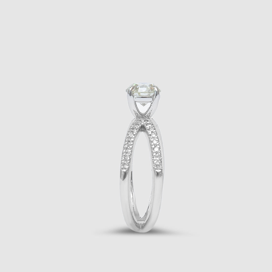 Solitare X Marks Ring