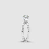 Solitare X Marks Ring